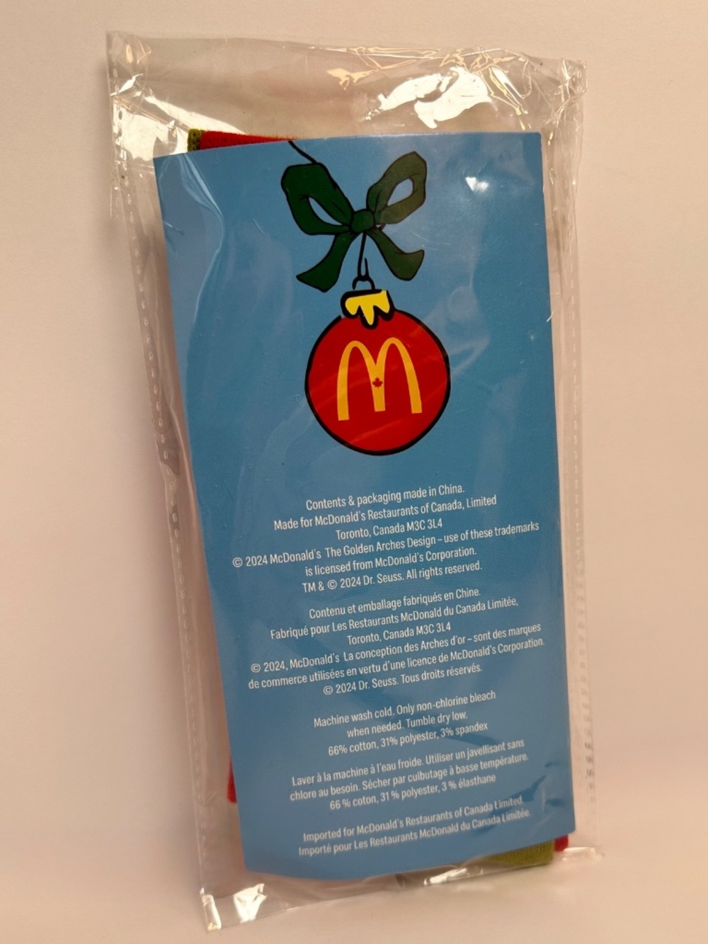 McDonald’s Grinch Socks 2024 Dr Seuss Holiday Socks New - Picture 3 of 5